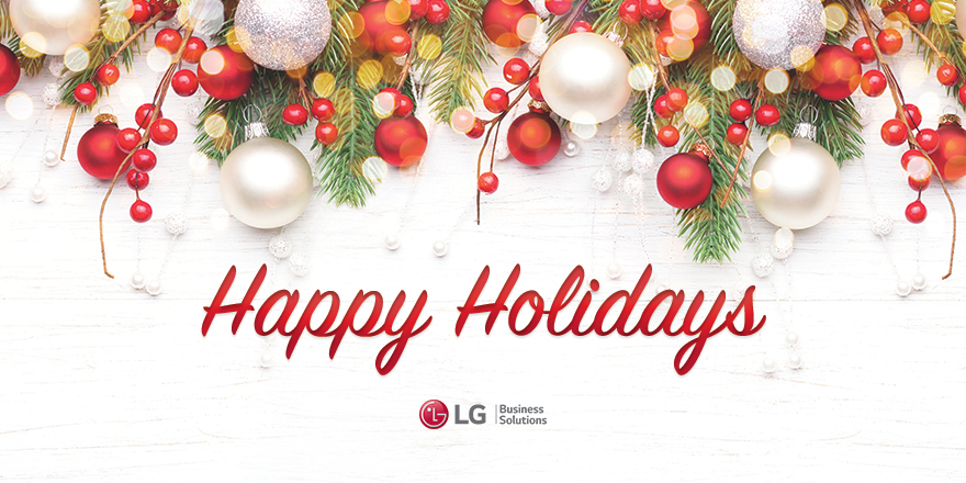 Holiday Greetings From LG Business Solutions