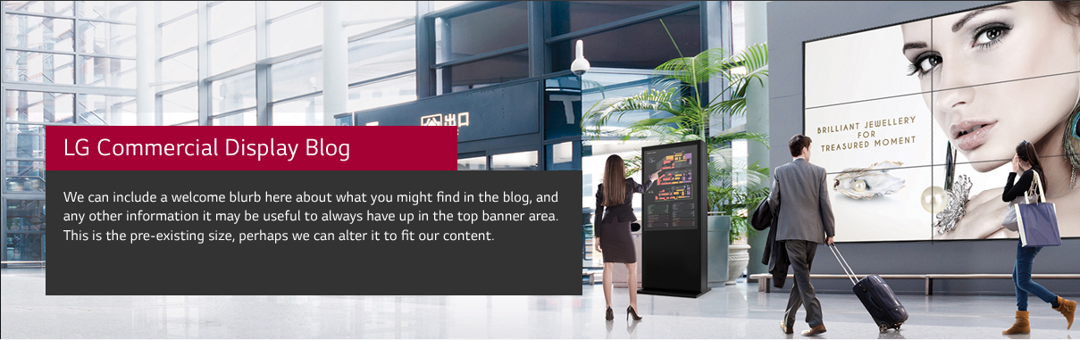 LG Commercial Display Blog