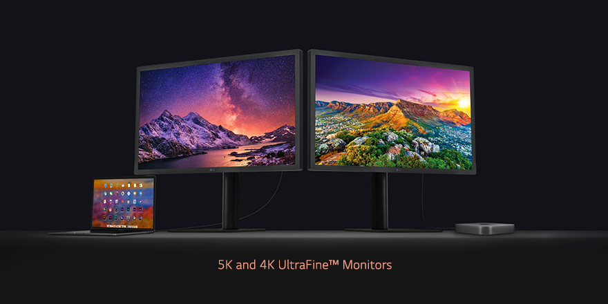LG’s New 5K and 4K UltraFine Monitors Offer Optimized Performance for Mac Users